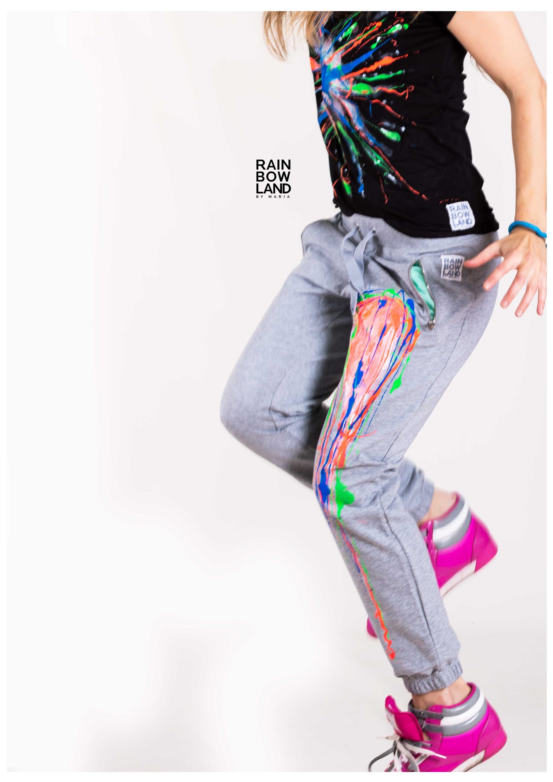 Black t-shirt with colorsplash - Image 17