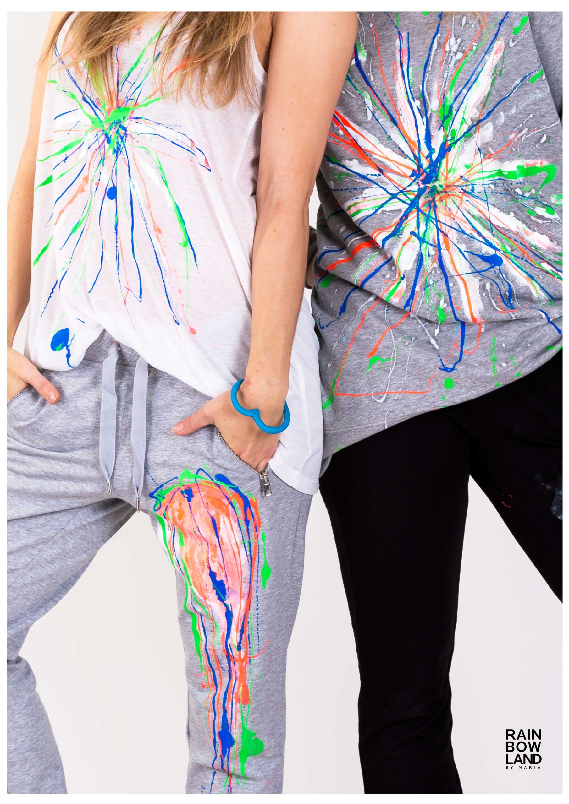 Tanktop with colorsplash design - Image 4