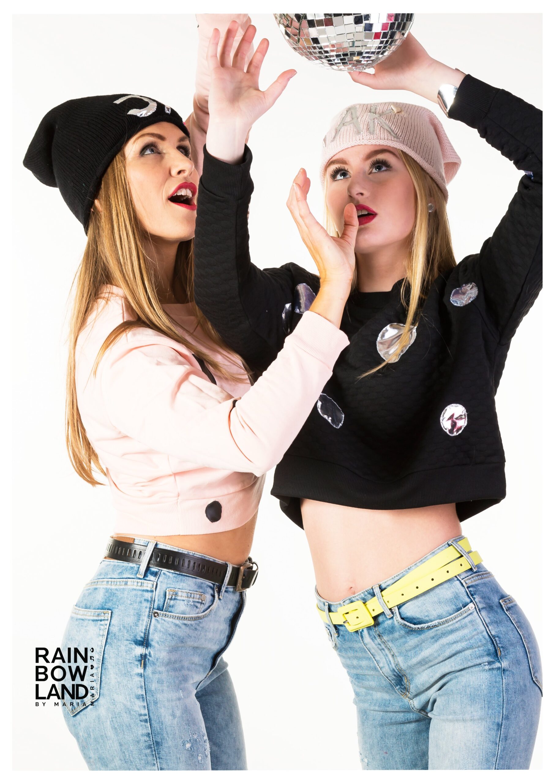 Light pink knitted THANKS beanie - Image 2