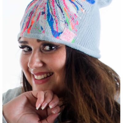 Lightblue colorsplash hat