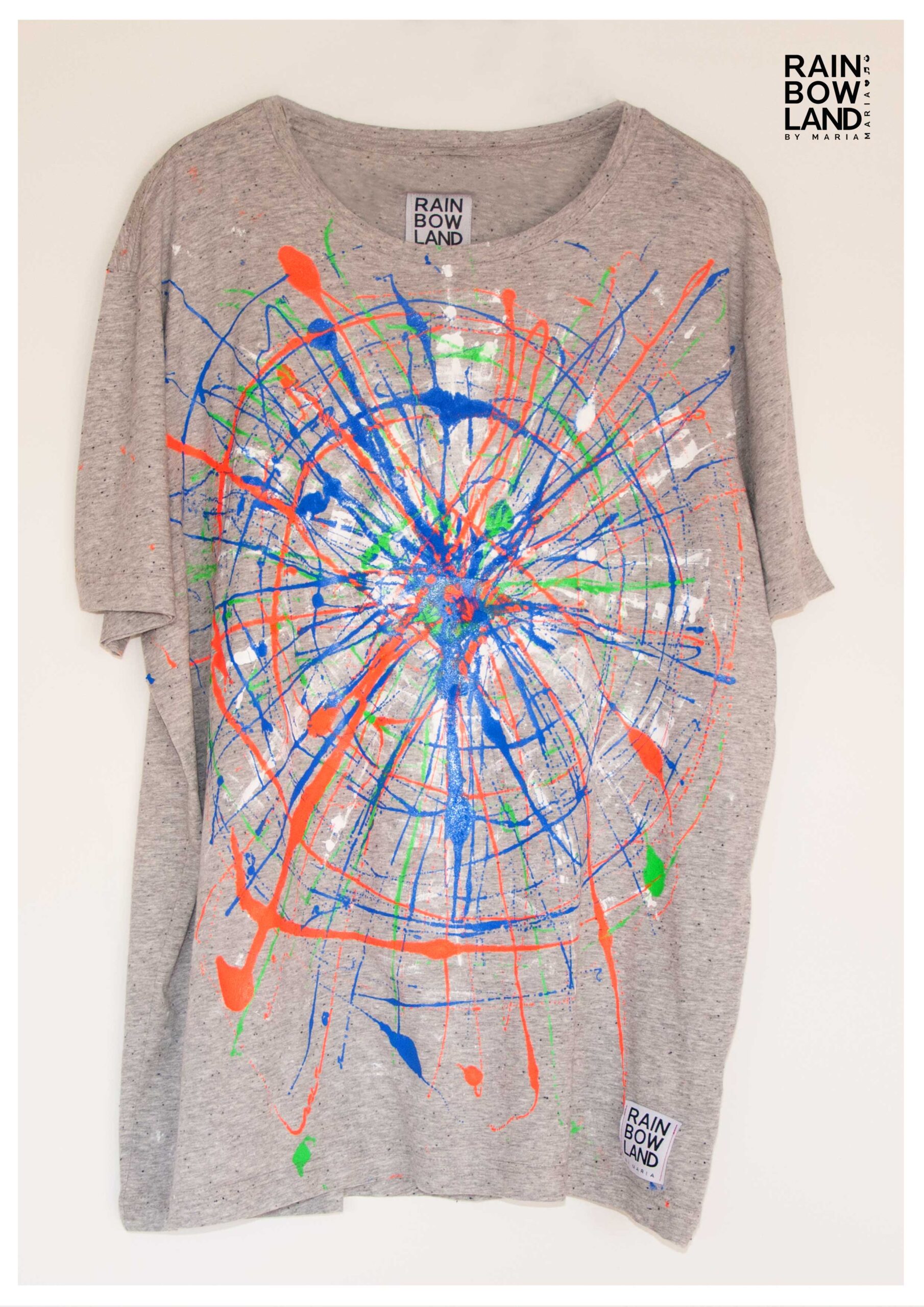 Grey colorsplash T-shirt Mens