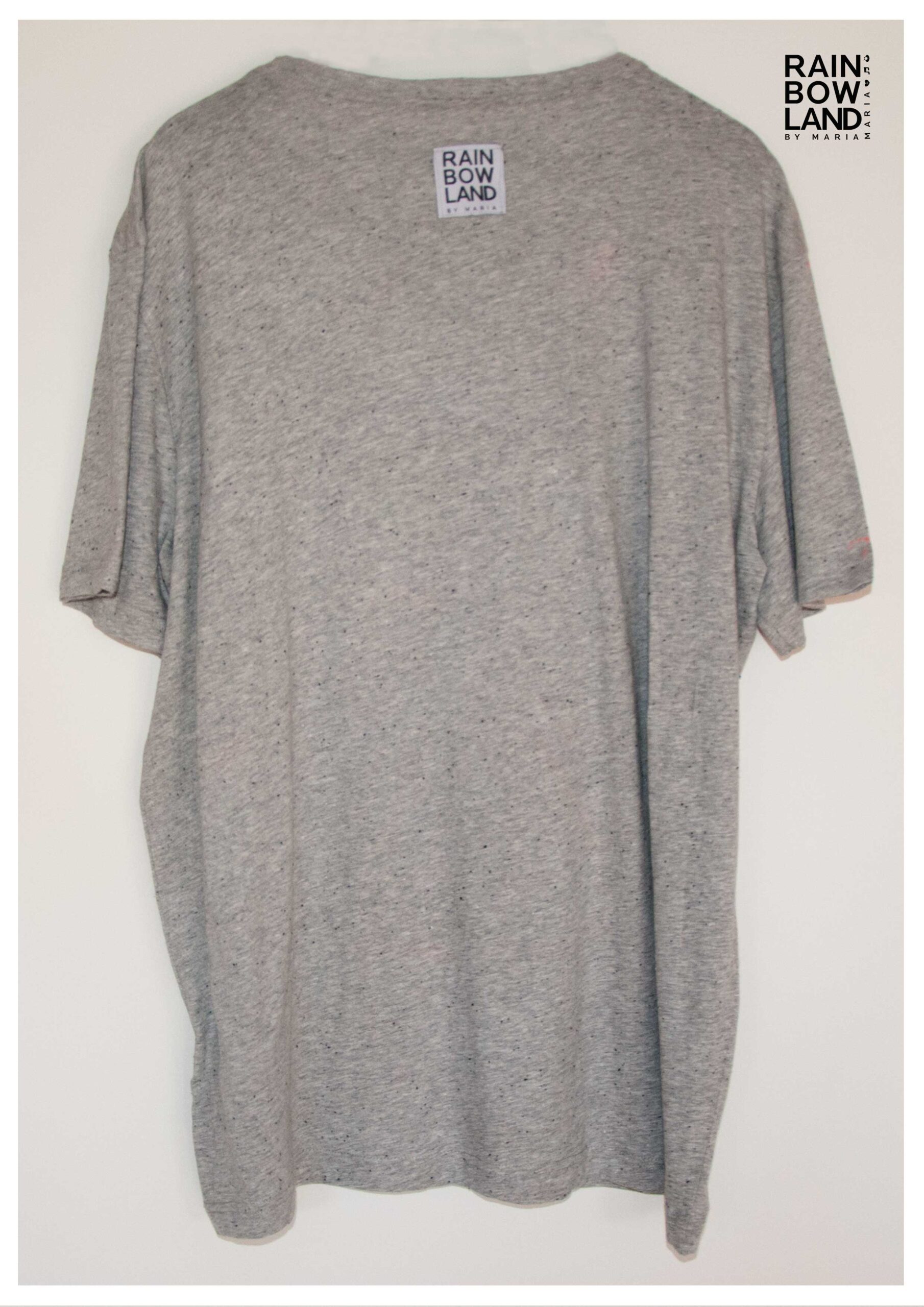 Grey colorsplash T-shirt Mens - Image 2