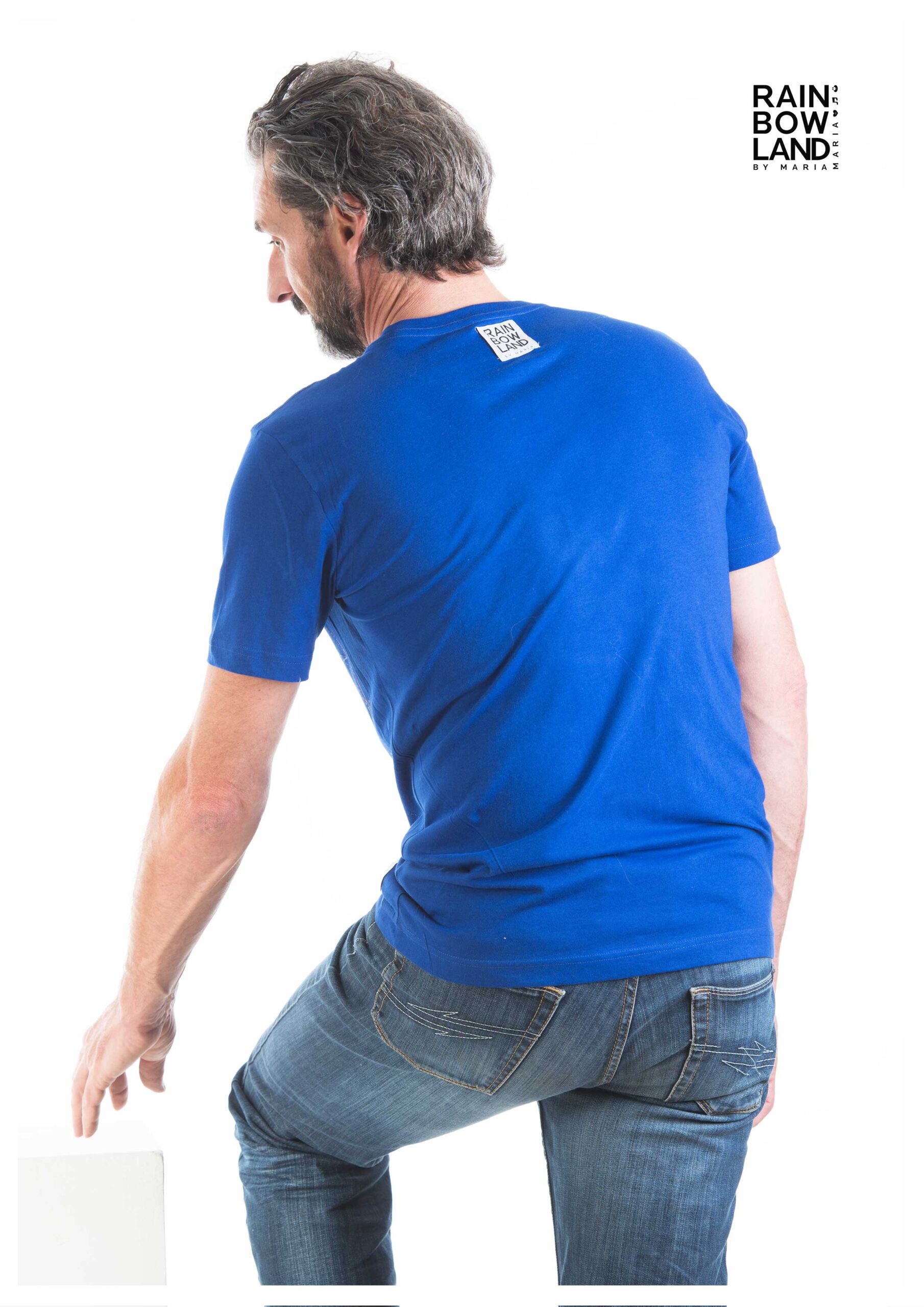 Grey colorsplash T-shirt Mens - Image 4