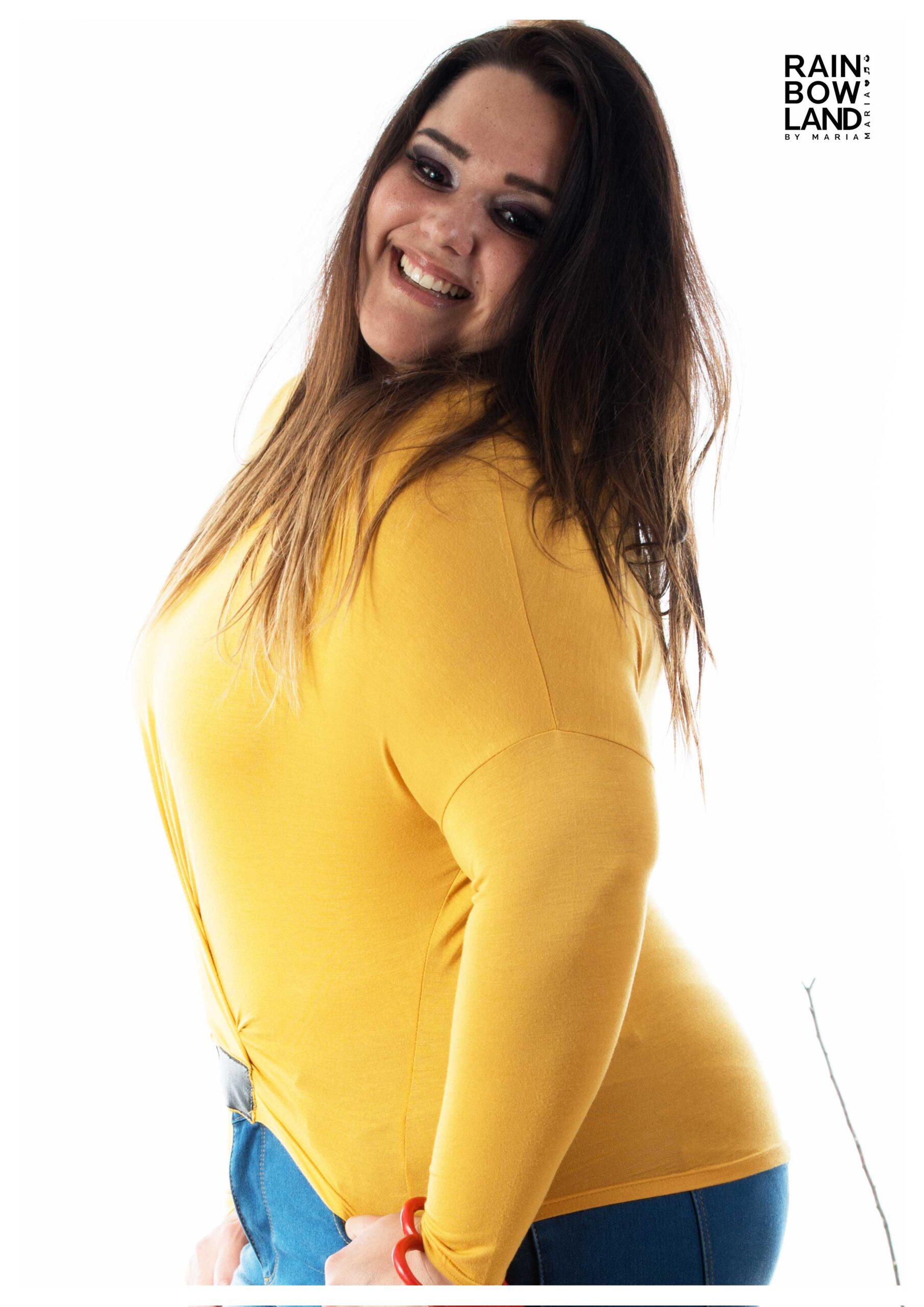 Yellow viscosejersey shirt - Image 2