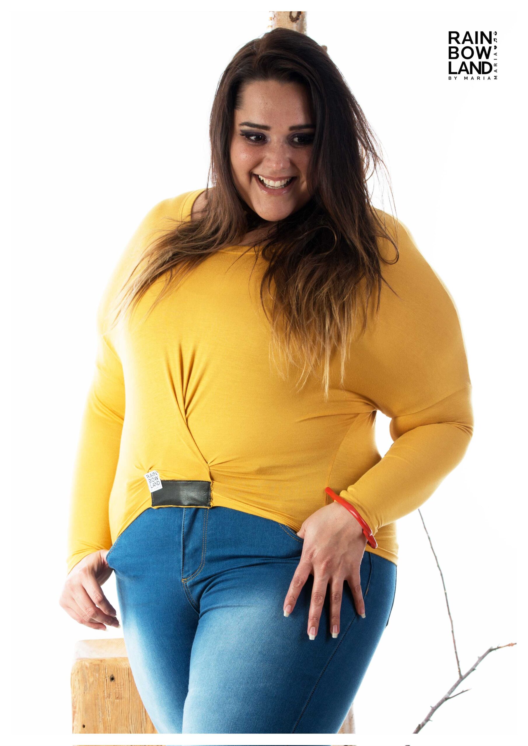 Yellow viscosejersey shirt - Image 4
