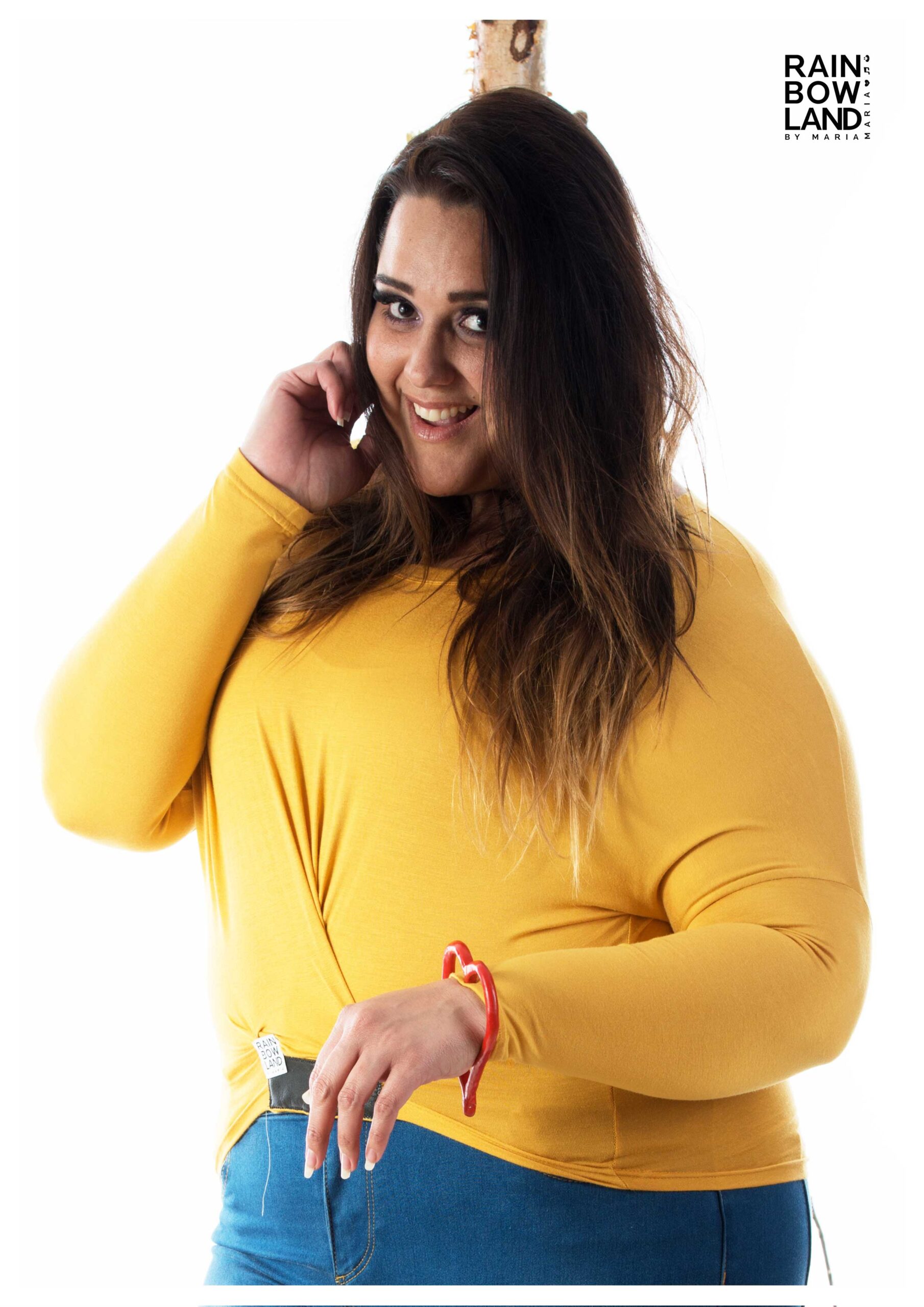 Yellow viscosejersey shirt - Image 6