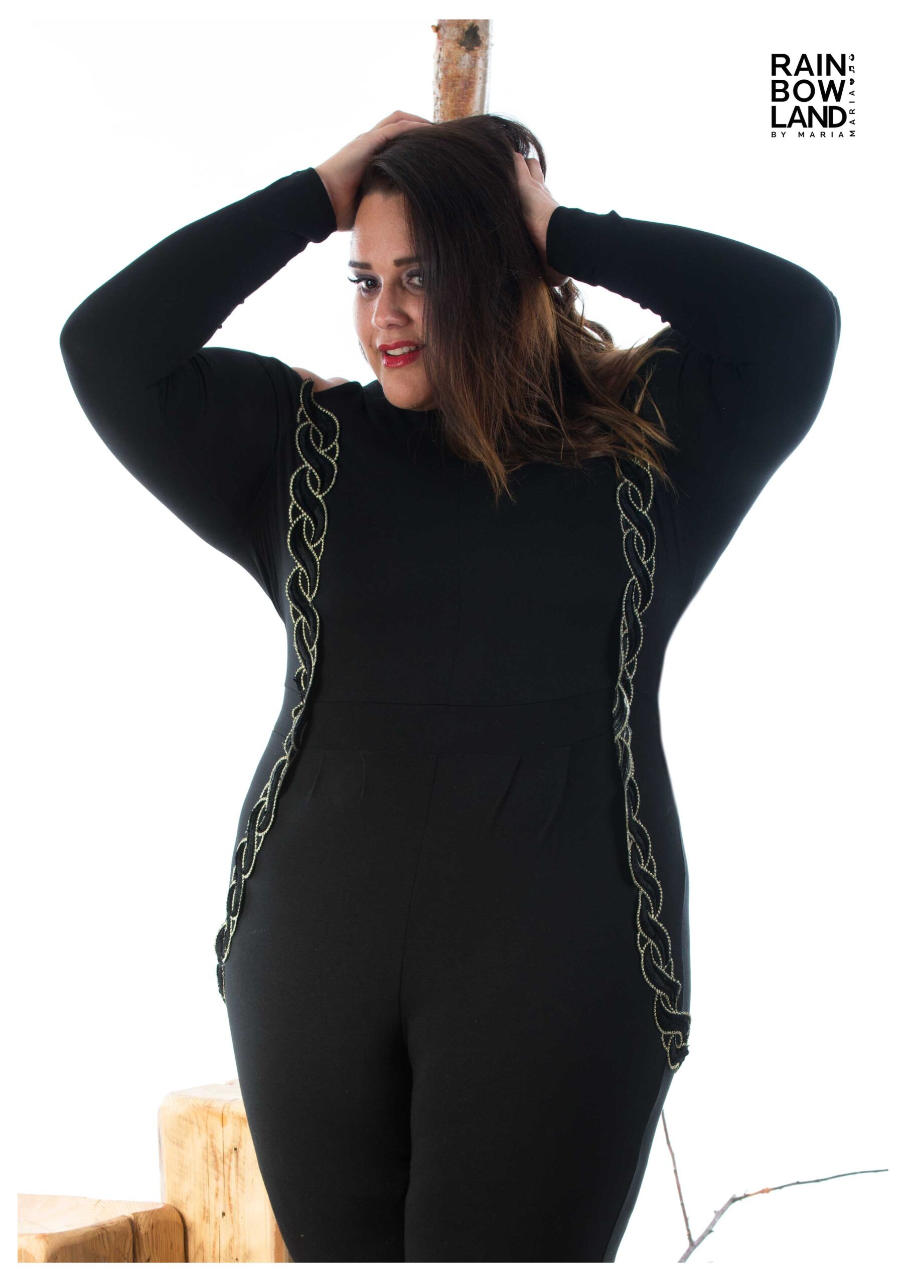 Jumpsuit with open shoulders and pockets - Image 5