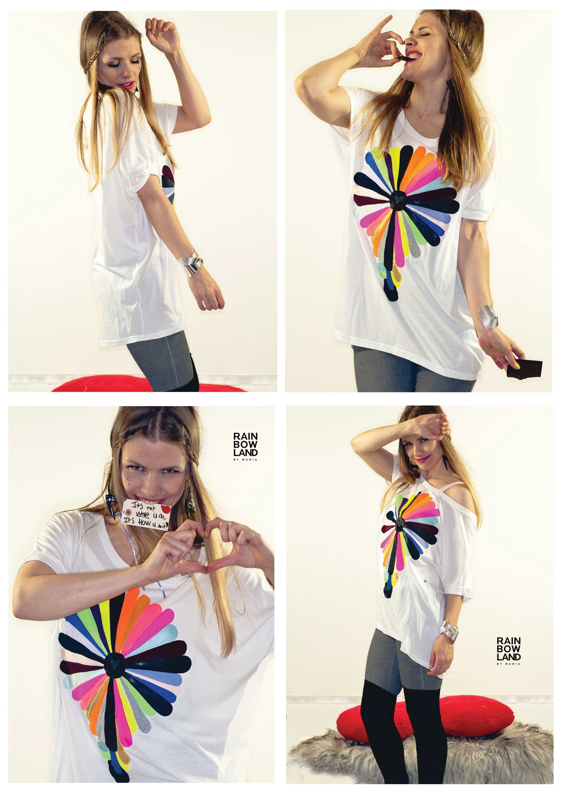 Multicolored application T-SHIRT - Image 2