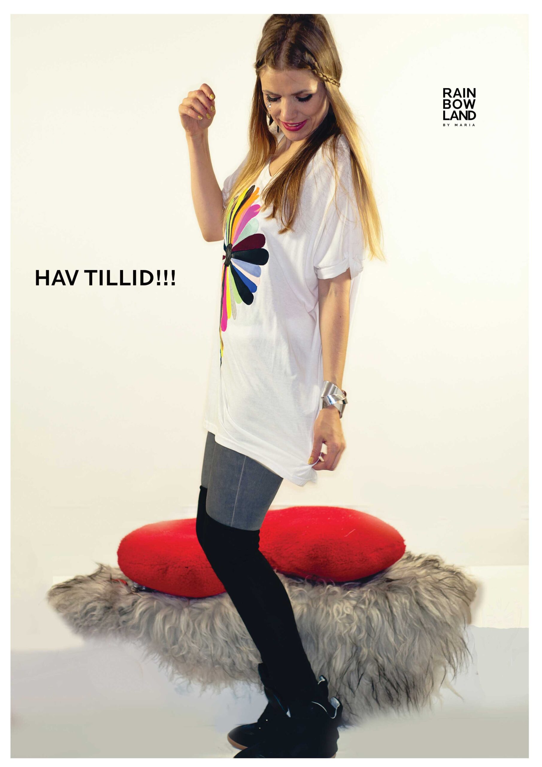 Multicolored application T-SHIRT - Image 3