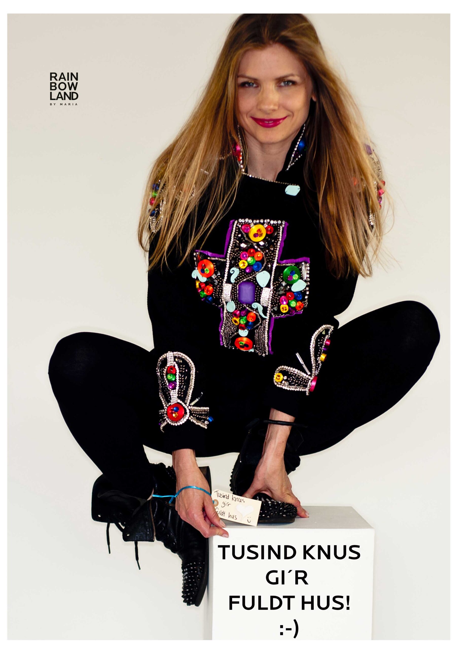 Leggins with flower-embroidered hem - Image 18