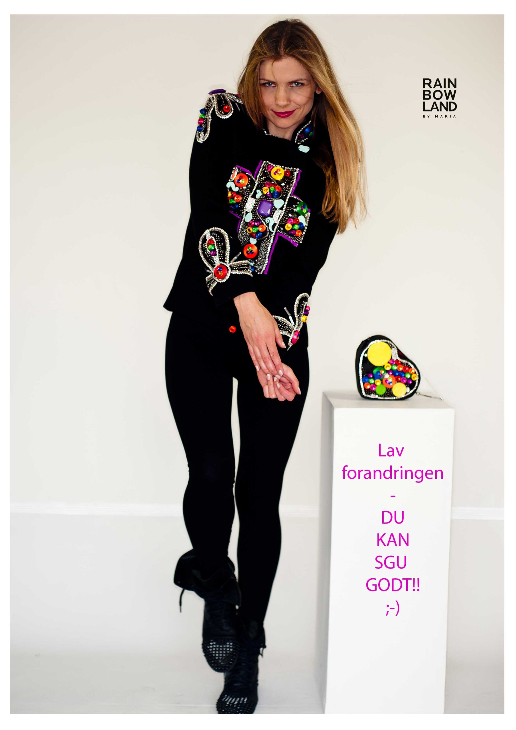Leggins with flower-embroidered hem - Image 15