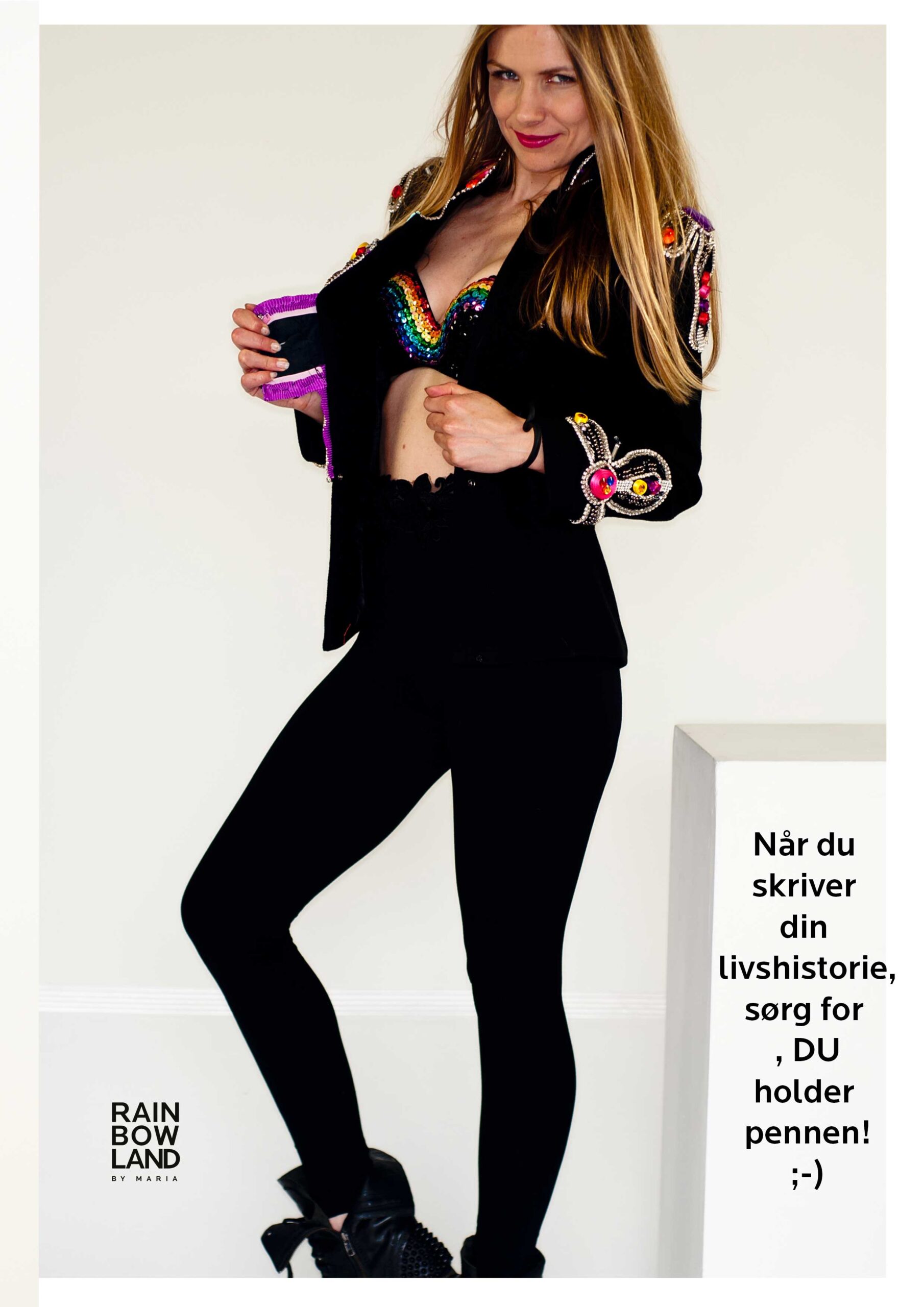 Leggins with flower-embroidered hem - Image 11