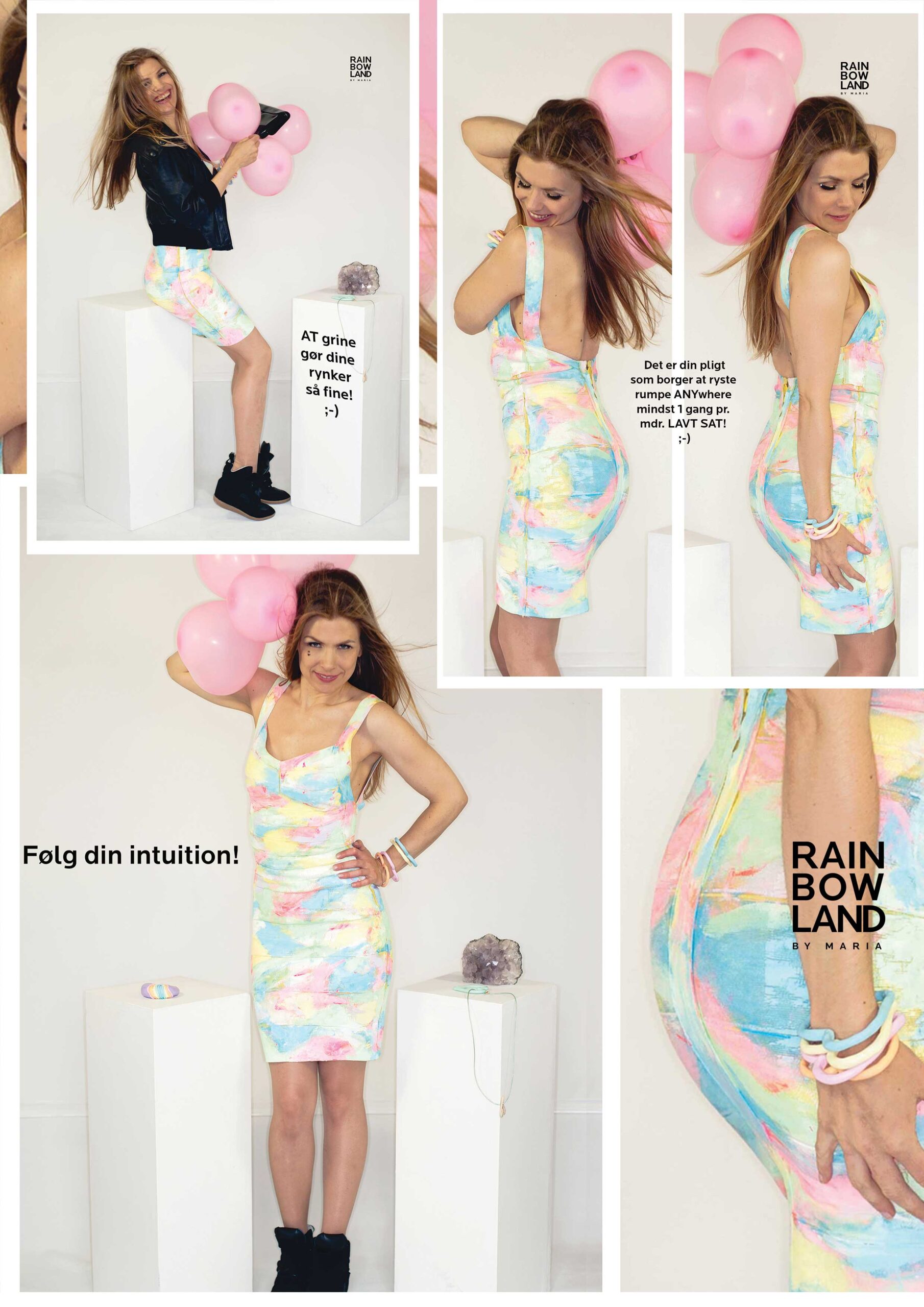 Rainbow Camouflage dress - Image 3