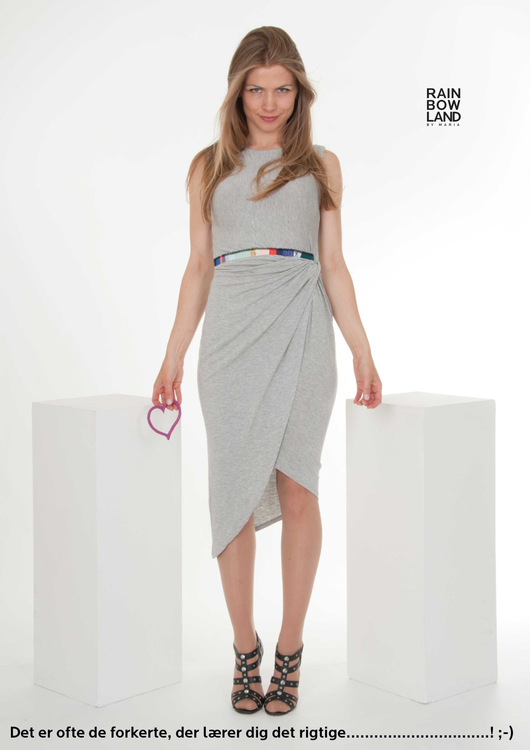 Draperet jerseydress