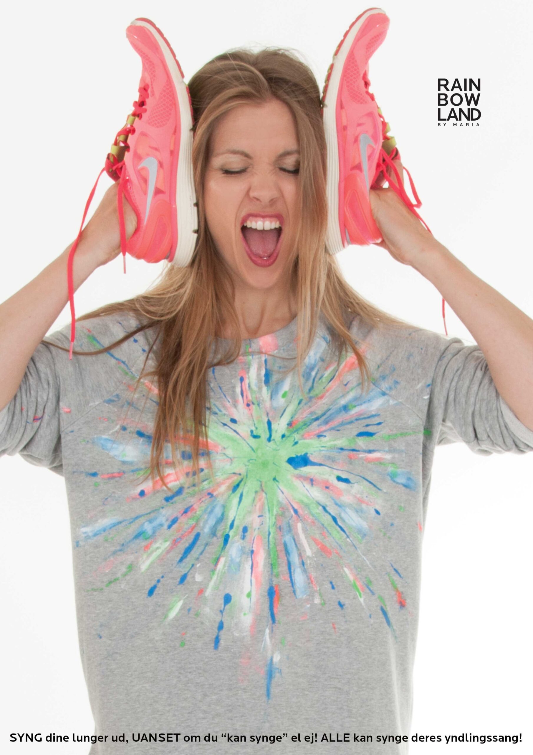 Sweatshirt with colorexplosion