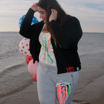 Colorsplash sweatpants - grey