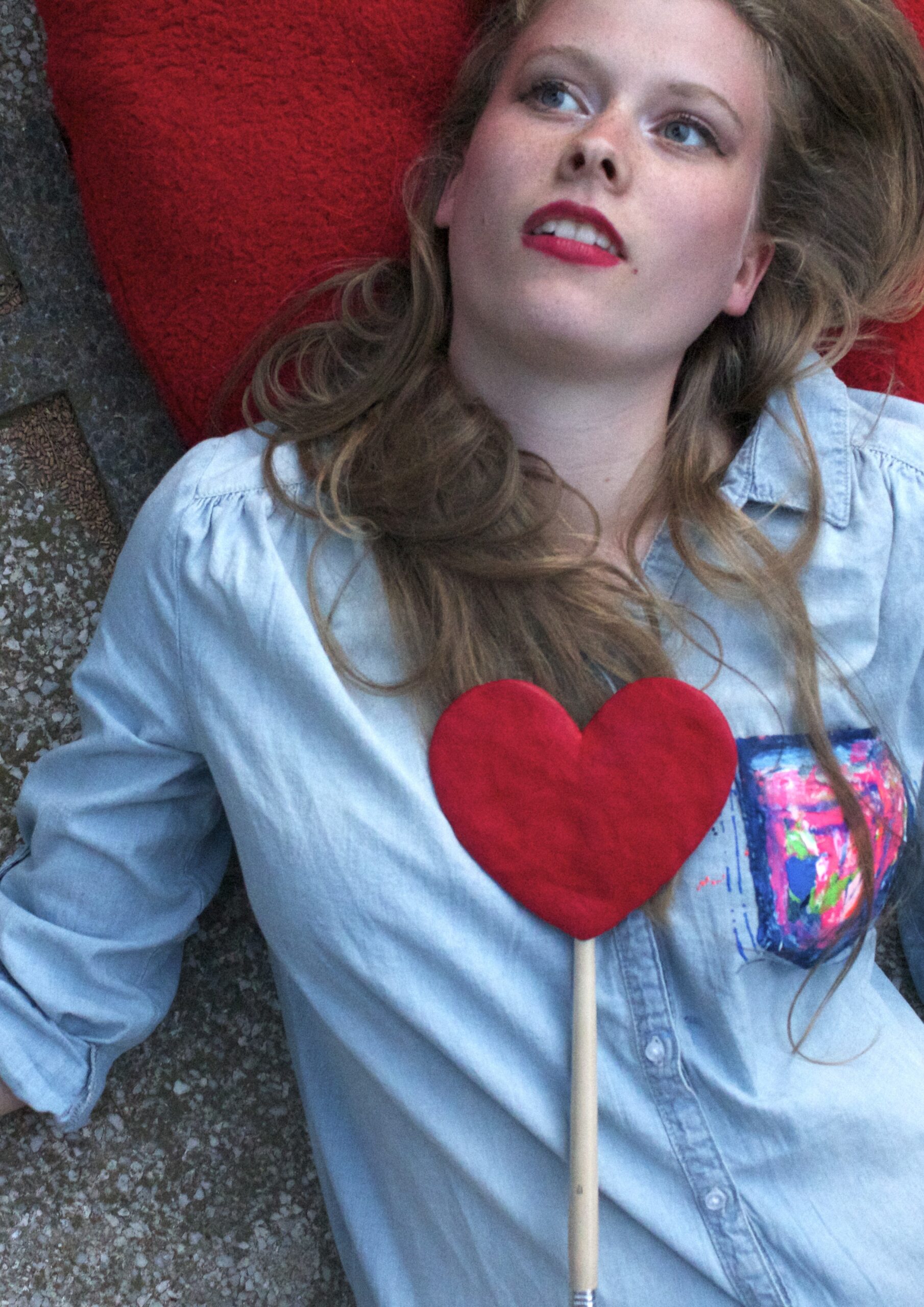 Demin shirt with pocket application - Image 4