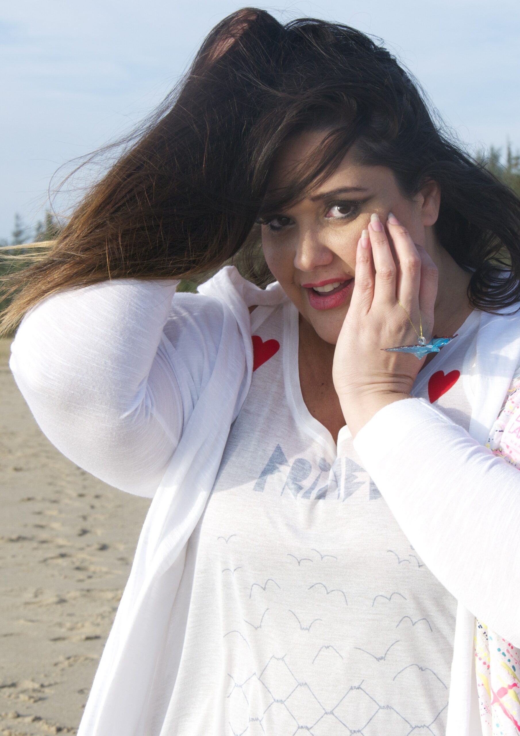 Free time heart PLUSSIZE top