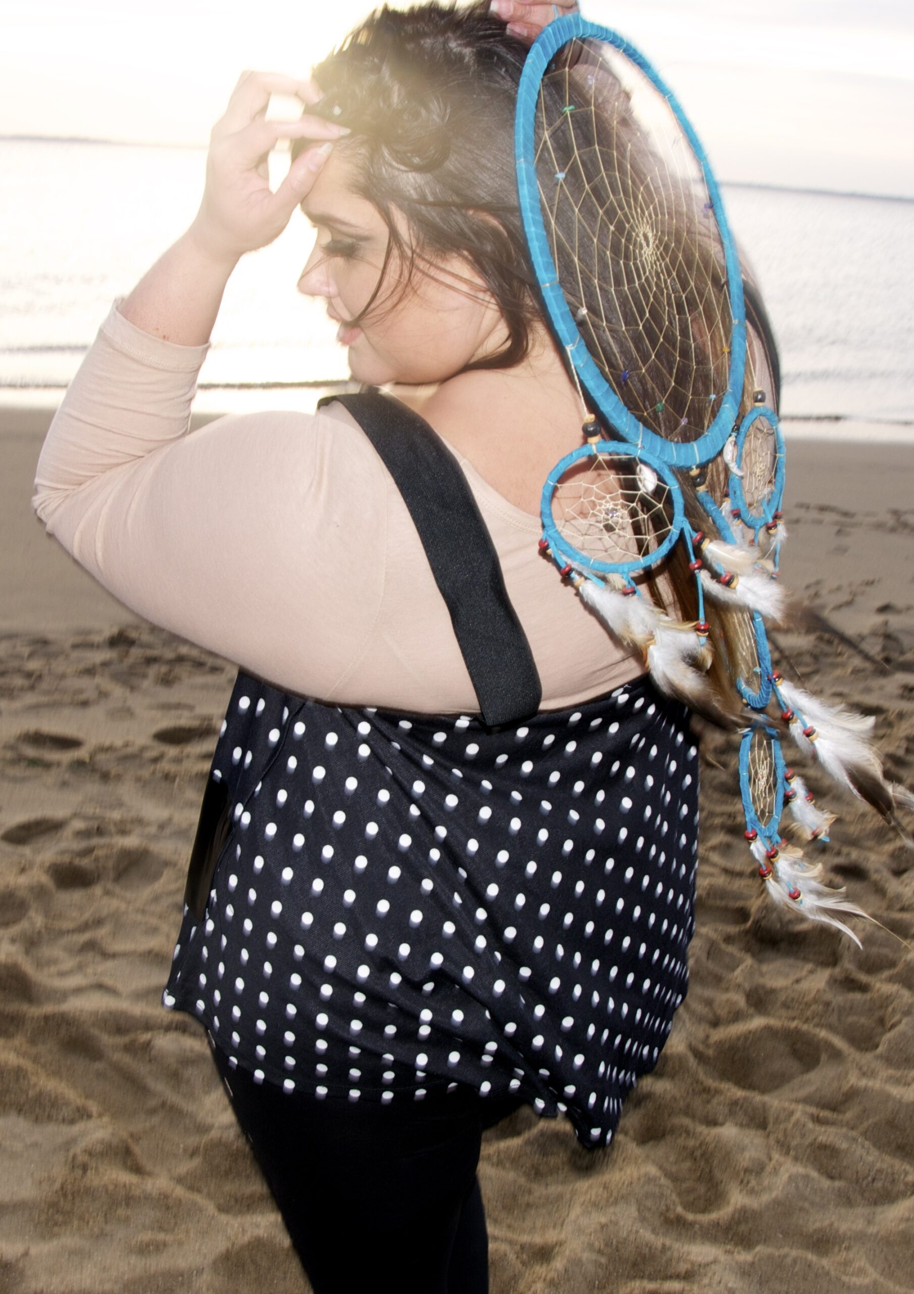 Two in one Plussize skirt and black top with white dots - Image 4