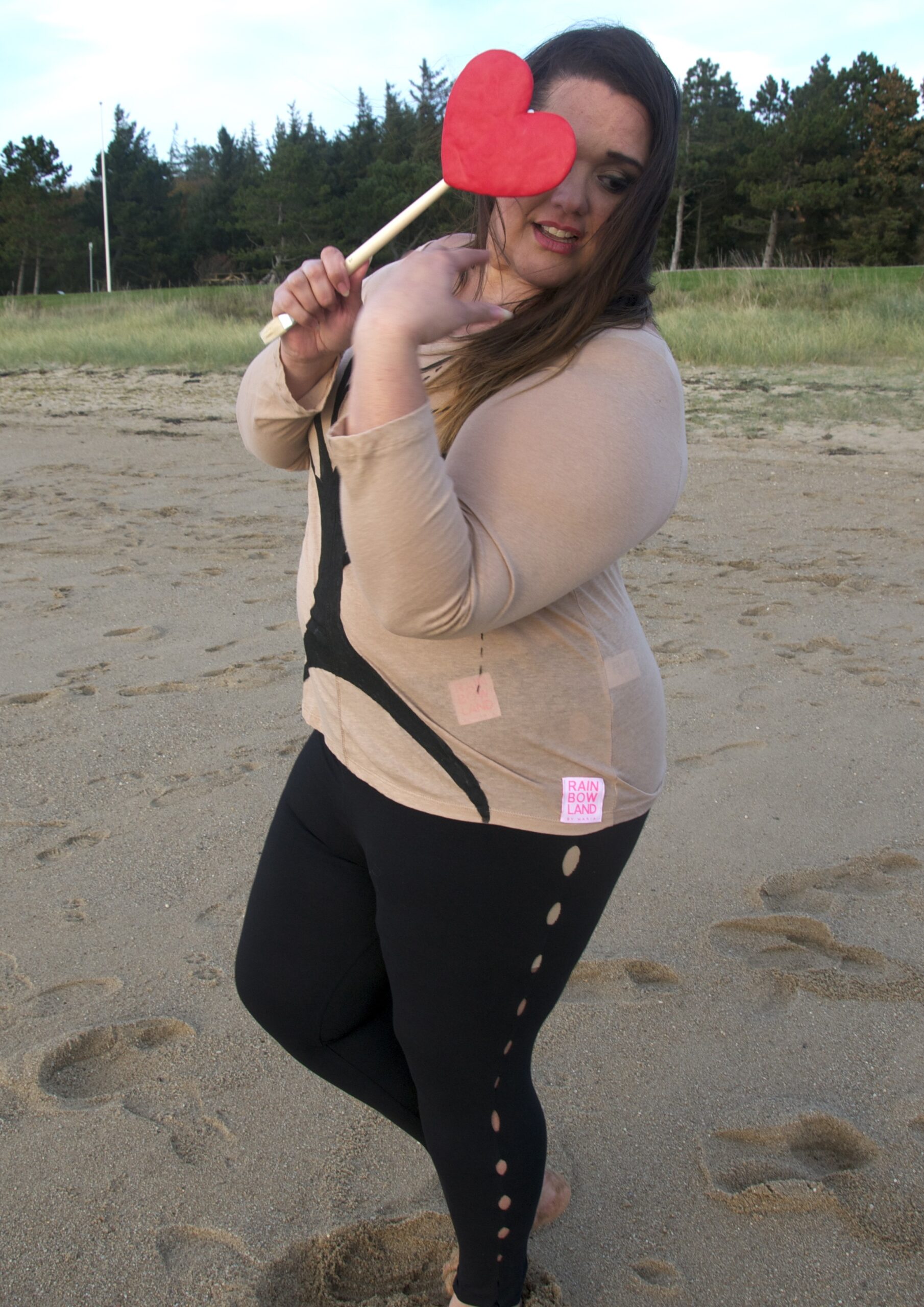 Leggins with cut outs PLUSSIZE
