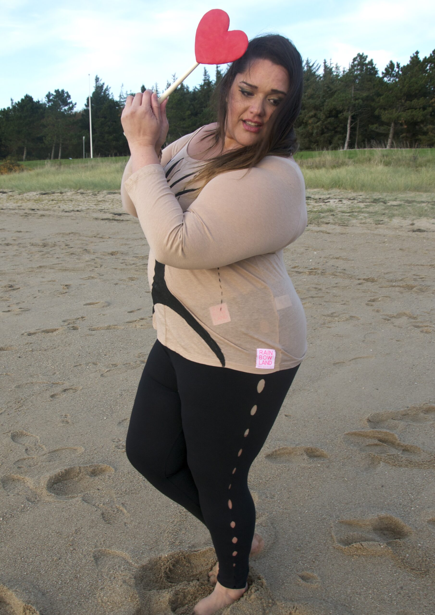 Leggins with cut outs PLUSSIZE - Image 5
