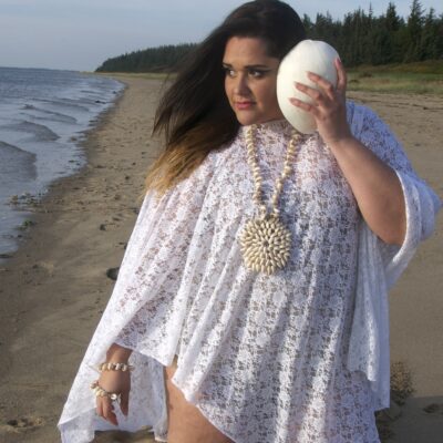 Lace poncho PLUSSIZE