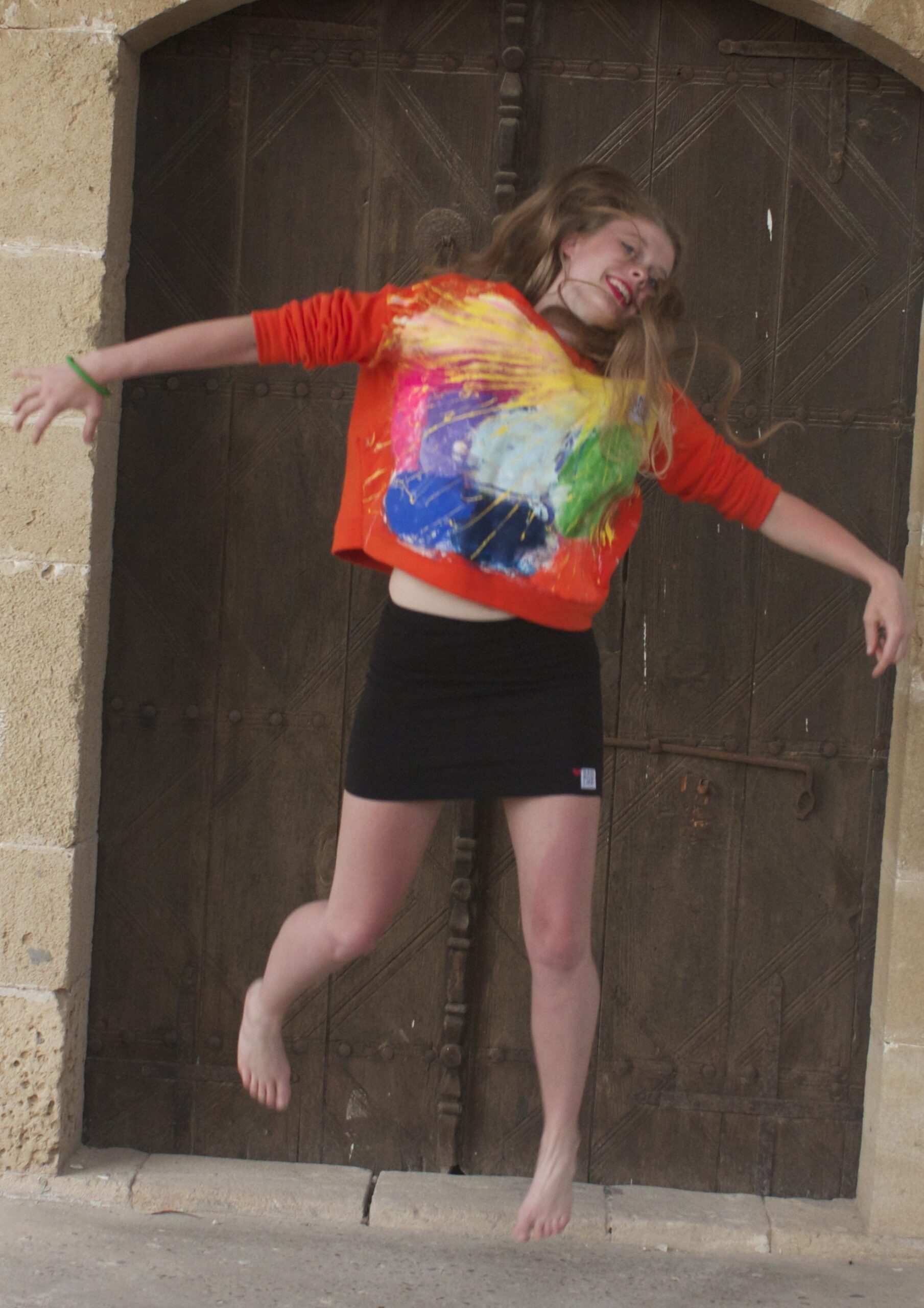 Colorssplash orange sweatshirt short - Image 5