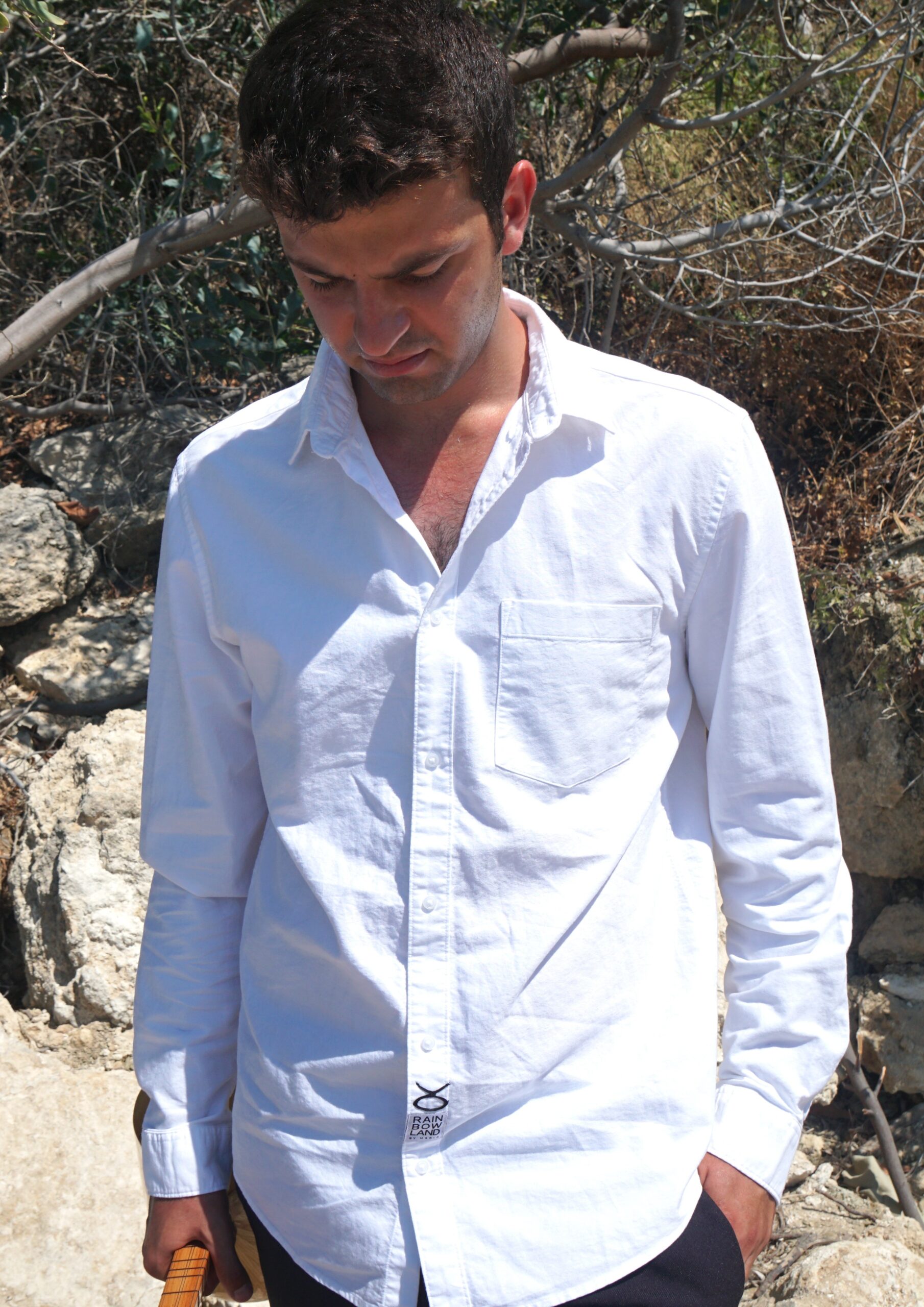 Light blue shirt with black pocket - Image 5