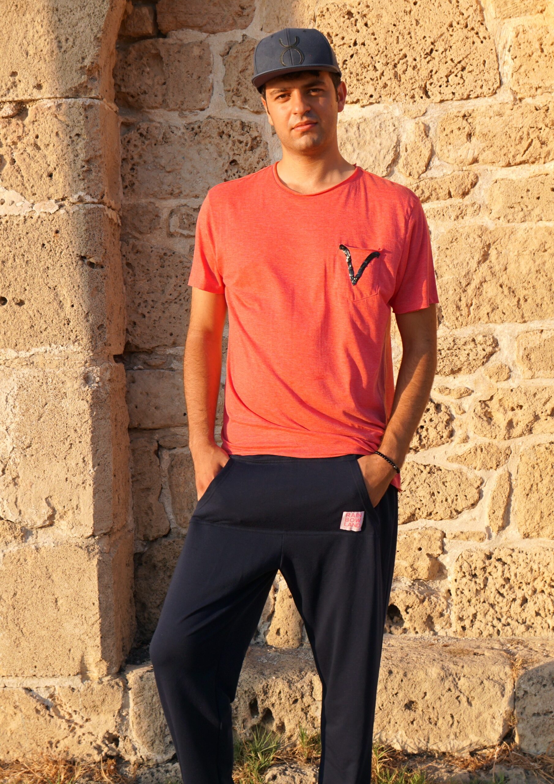 Blue sweatpants