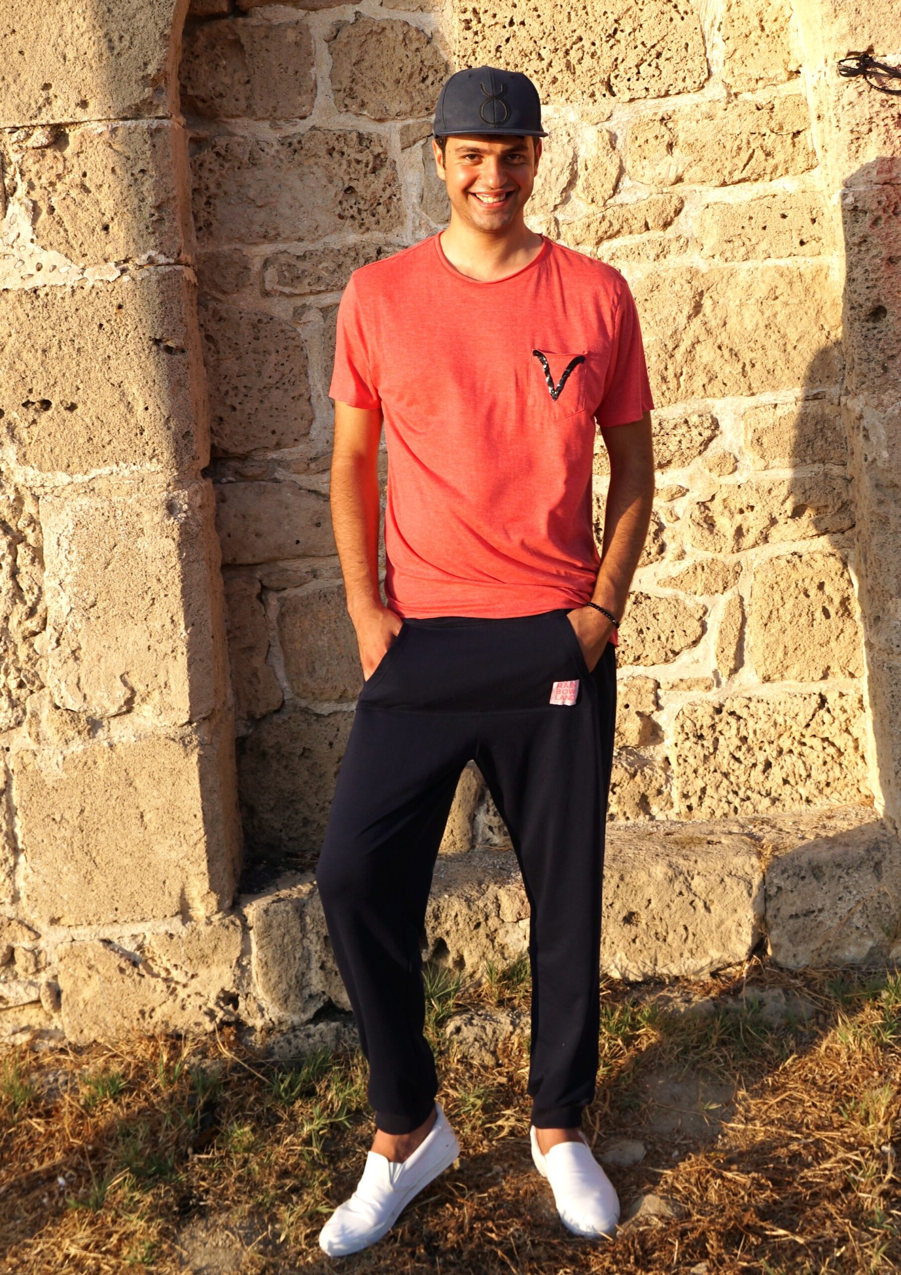Blue sweatpants