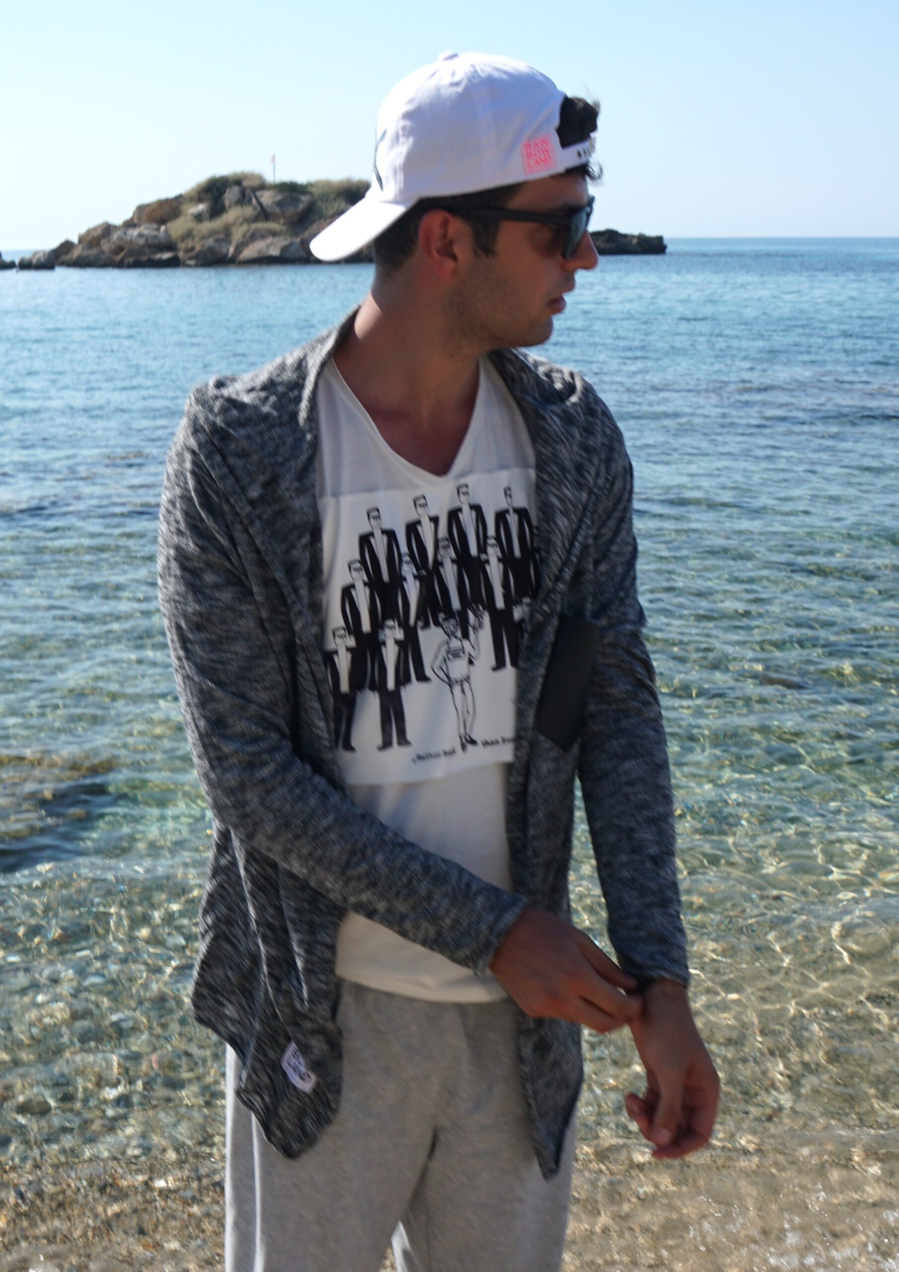 Grey cardigan