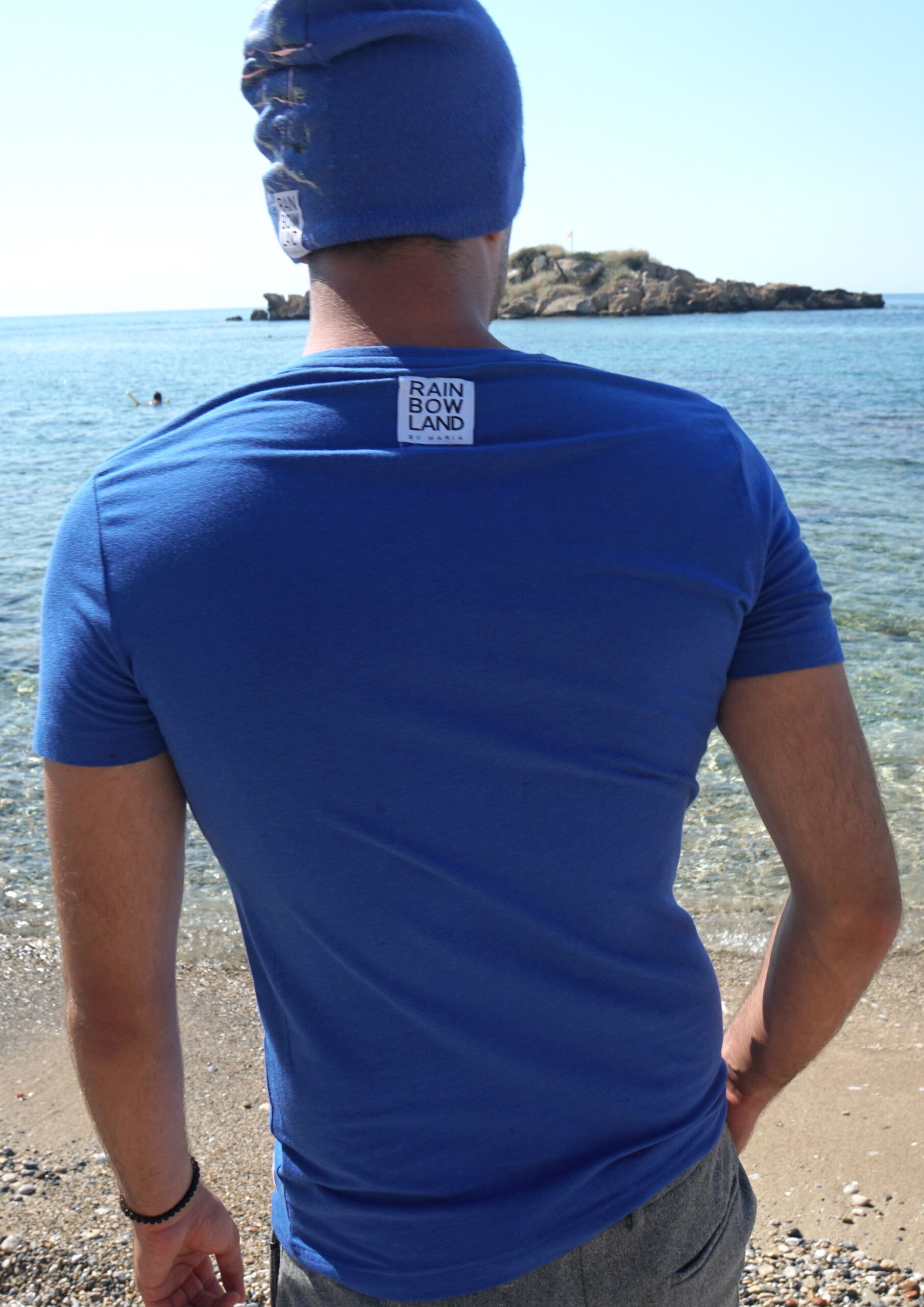 Blue colorsplash T-shirt Men - Image 4
