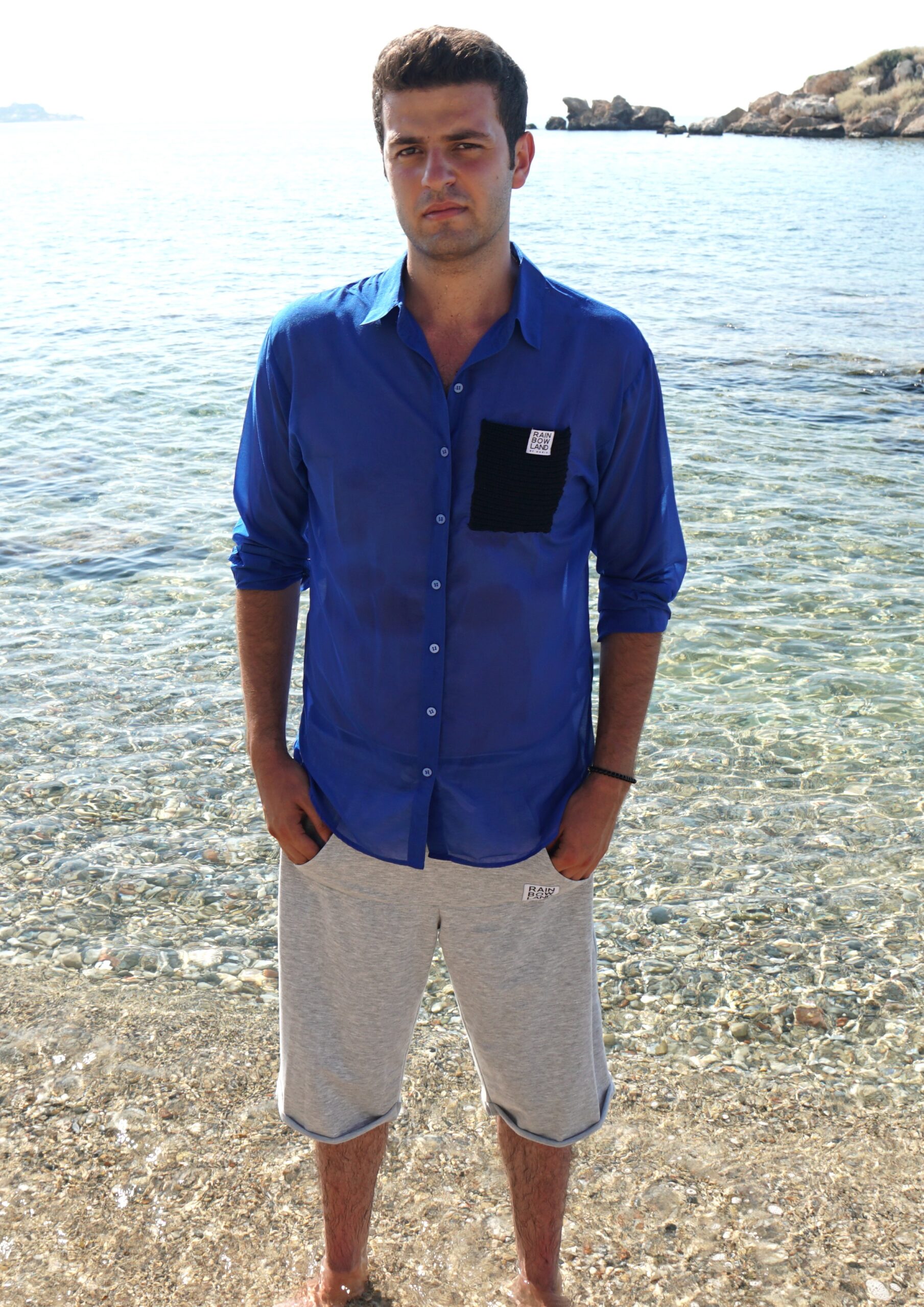 Dark blue shirt