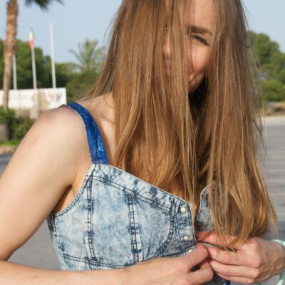Denim top - WALKING ART