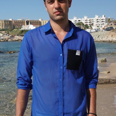 Dark blue shirt