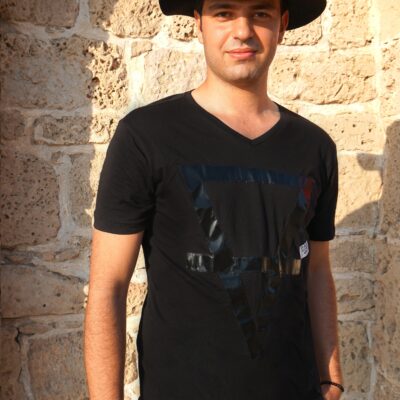 Black triangle T-shirt