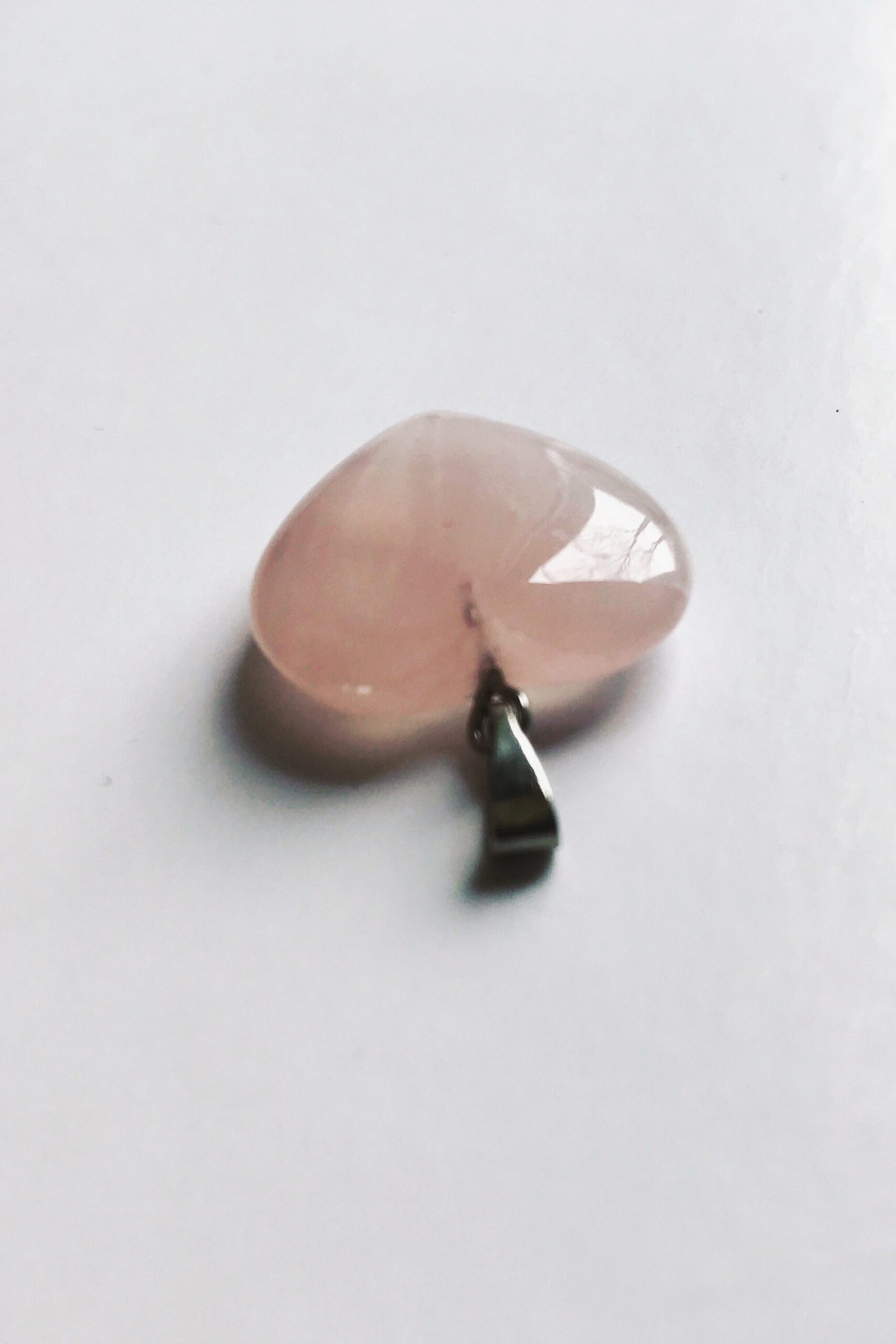 Rose quartz heart pendant - Image 3