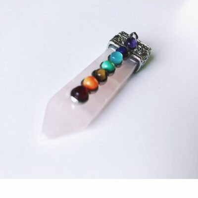 Rose quartz Chakra pendant