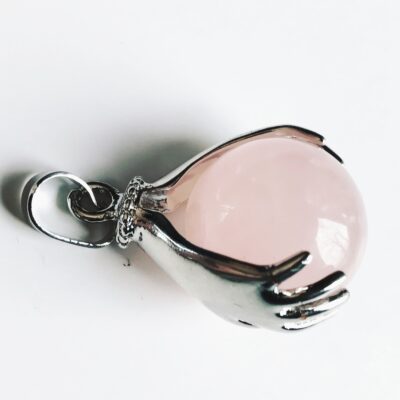 Rose quartz hands