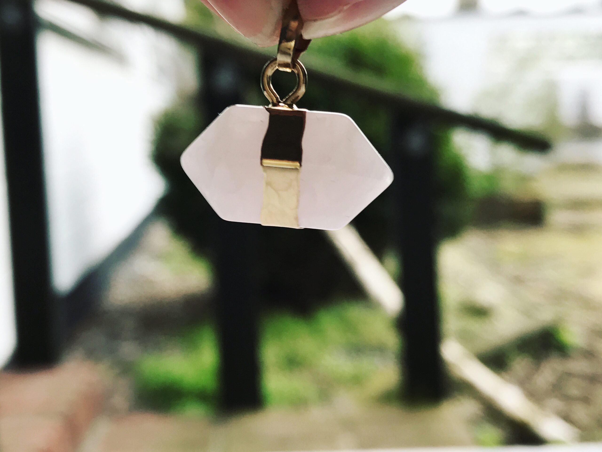 Rose quartz talisman pendant - Image 3