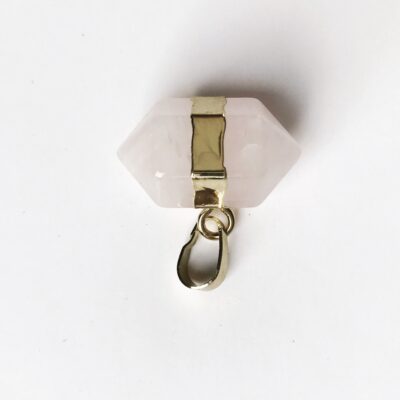 Rose quartz talisman pendant